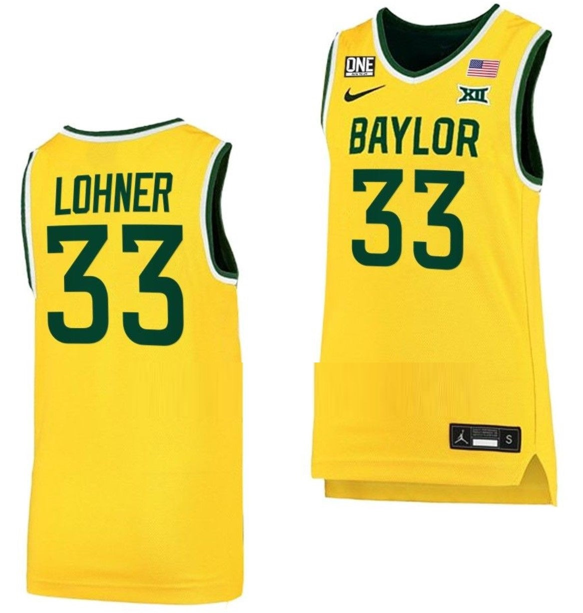 Caleb Lohner Anthracite Jersey Baylor Bears College Basketball #33