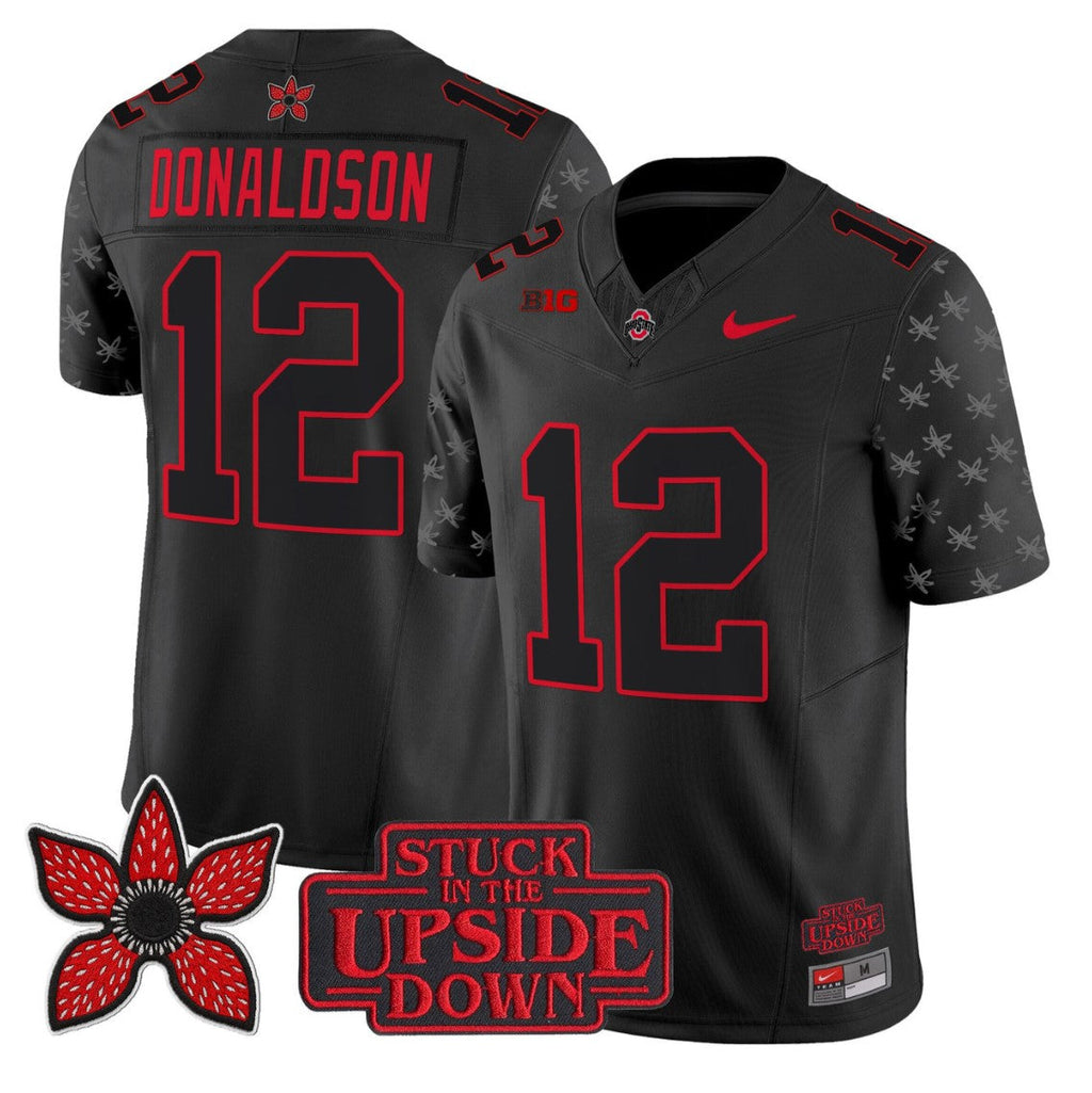 CJ Donaldson Jersey #12 Ohio State Stranger Things Edition Limited Stitched