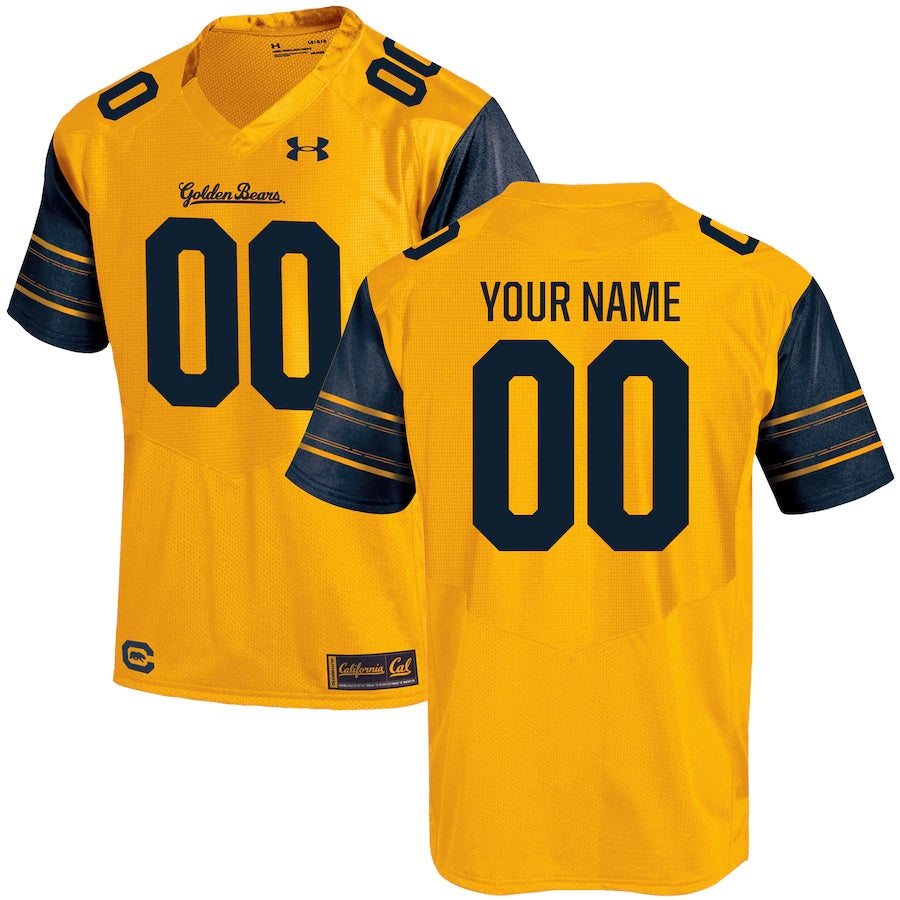 Custom California Golden Bears Jersey Name and Number NCAA College Football Under Armour White