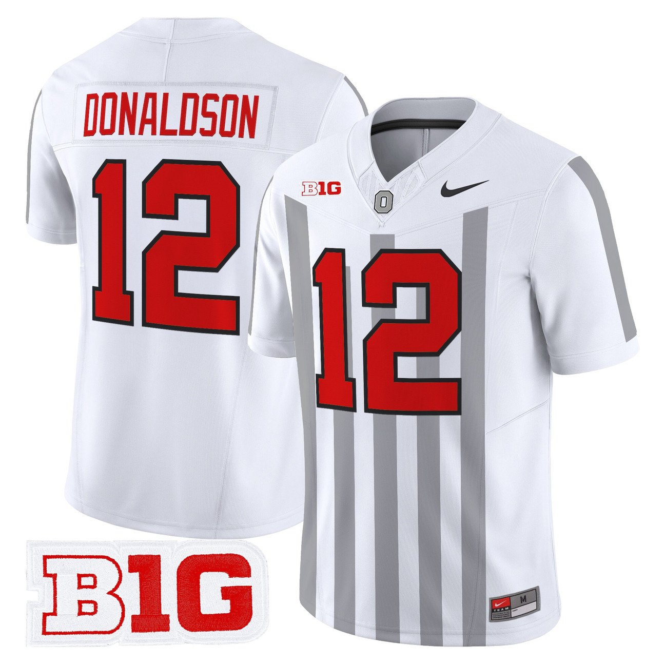 CJ Donaldson Jersey #12 Ohio State Buckeyes Throwback Limited Stitched
