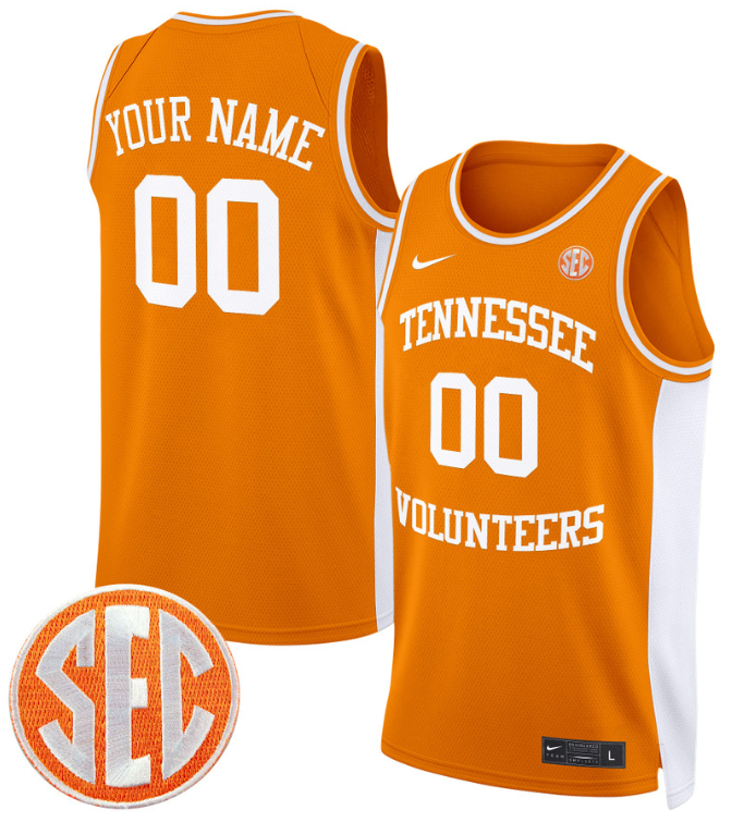 Custom Tennessee Vols Jersey Name, Number 2024 Swingman Basketball Orange