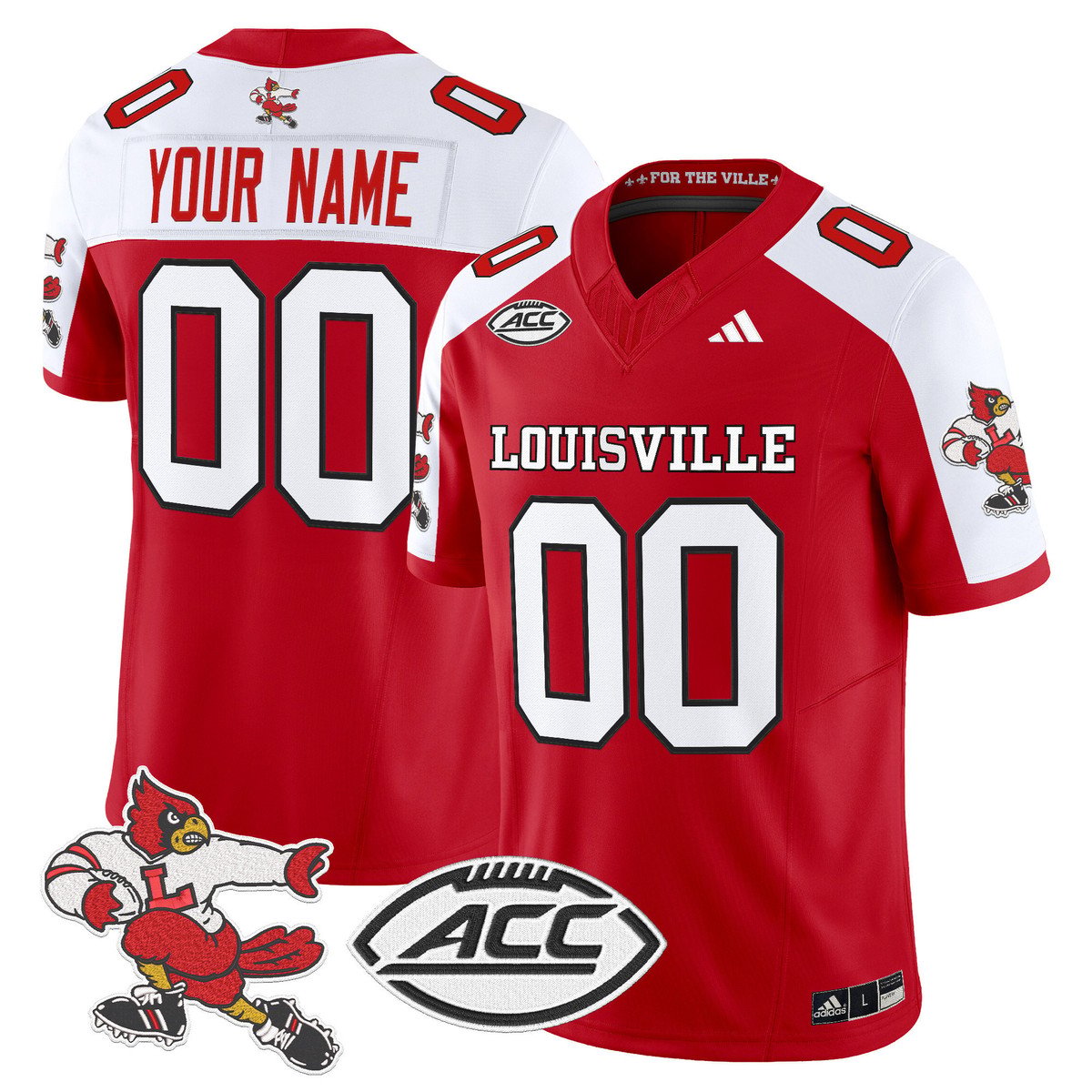 Custom Louisville Cardinals Jersey 1980s Throwback Limited Stitched Red Alter