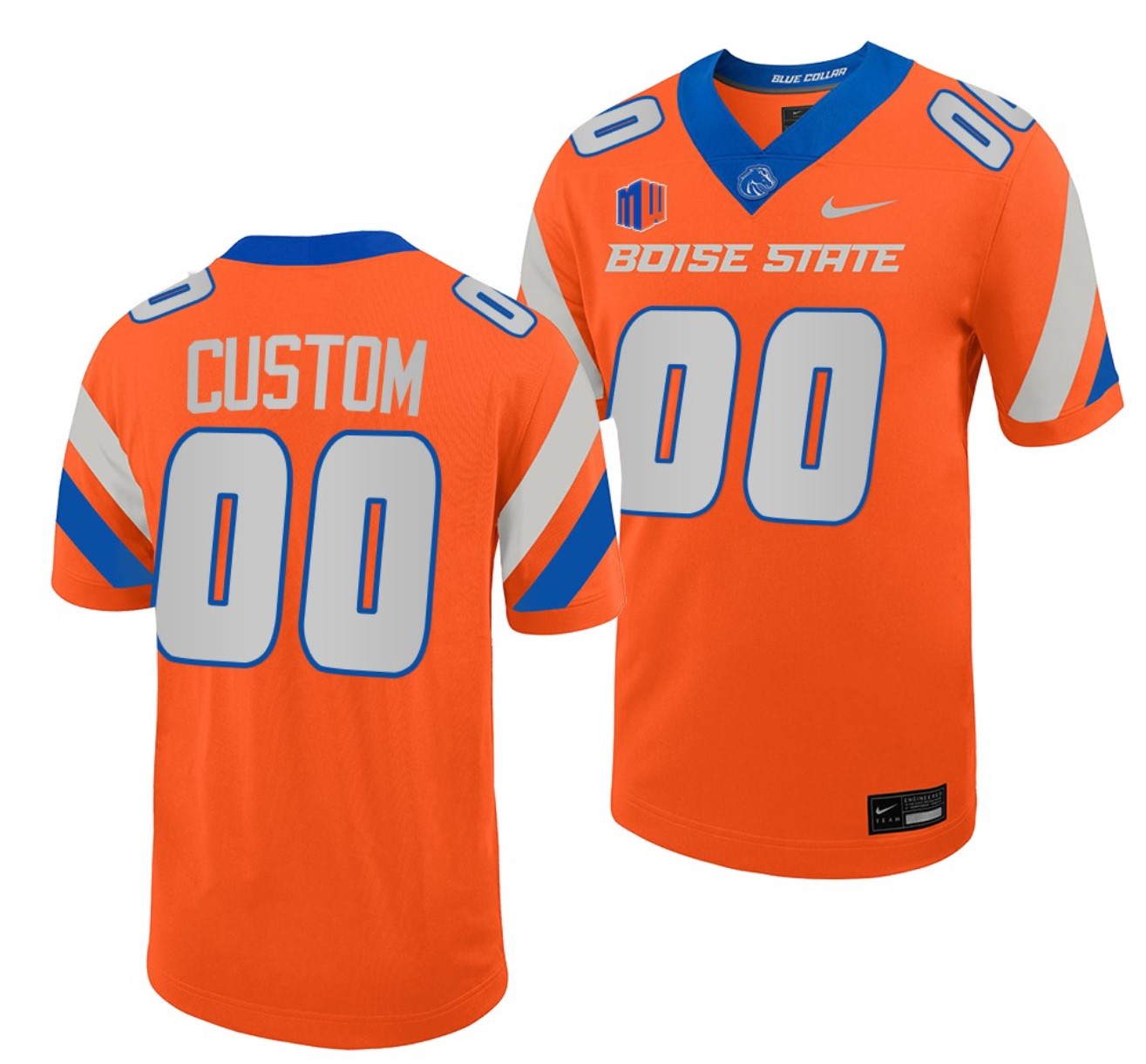 Custom Boise State Broncos Jersey Name and Number NCAA College Football Untouchable White