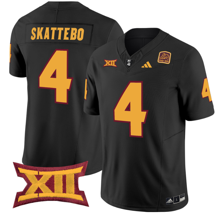 Cam Skattebo Jersey #4 Arizona State Sun Devils Vapor Limited College Football Maroon Alternate