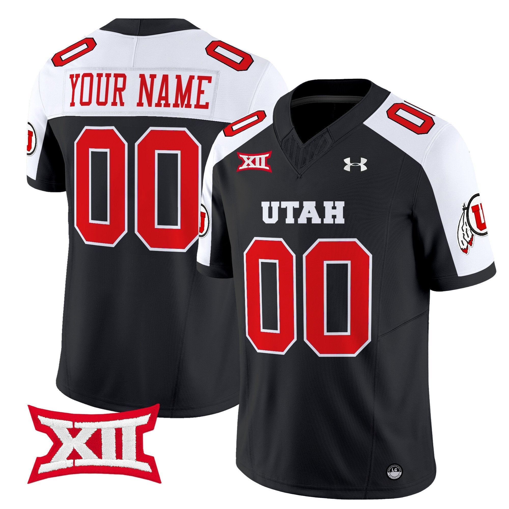 Custom Utah Utes Jersey Name, Number 2025 Vapor Limited Stitched Black Alternate