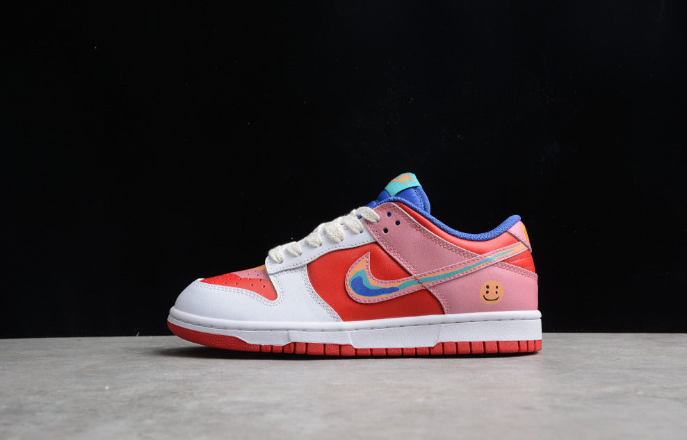 Cactusplantfleamarket X NK Dunk Low White Rainbow
