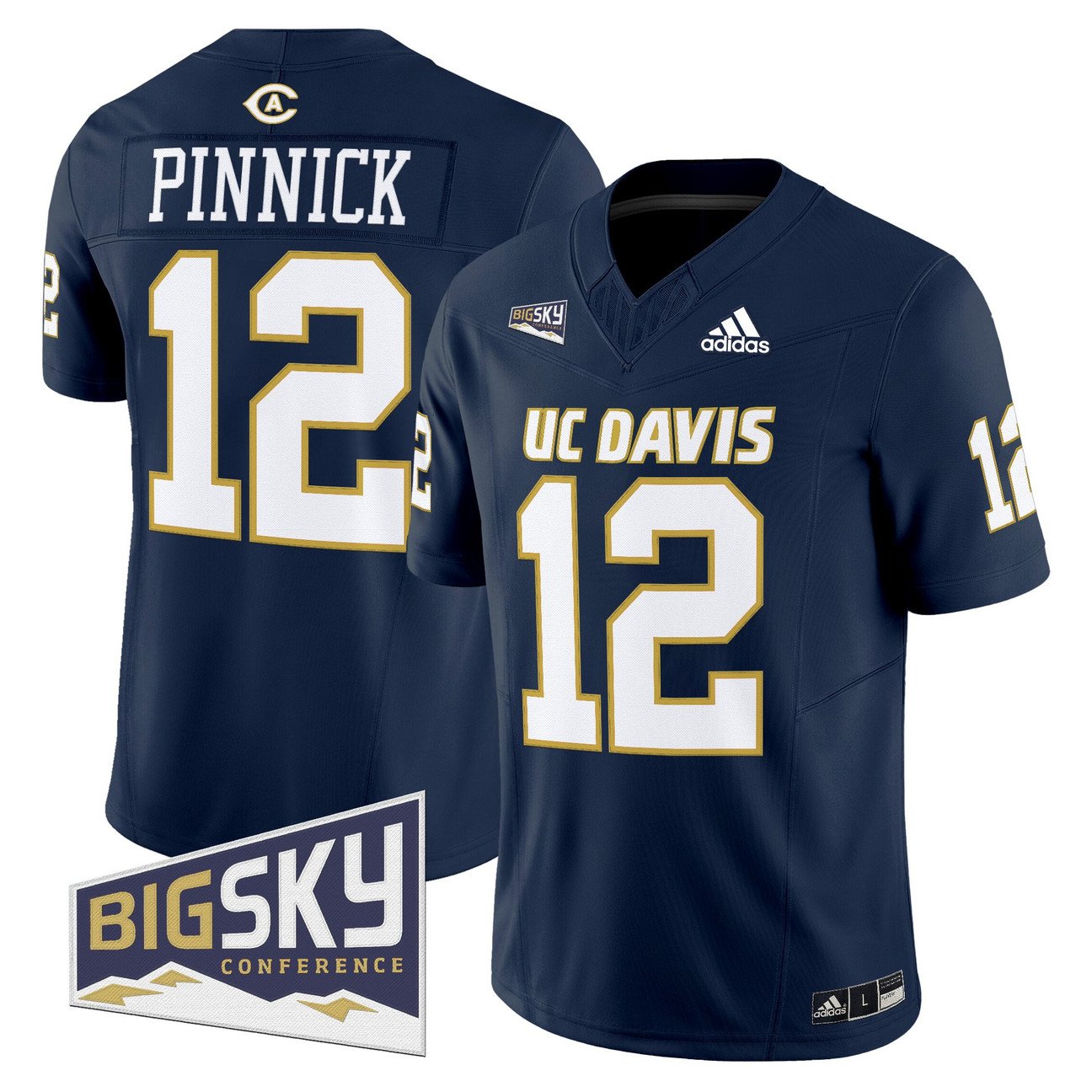 Caden Pinnick Jersey #12 UC Davis Aggies 2025 Lake Tahoe Patch Stitched