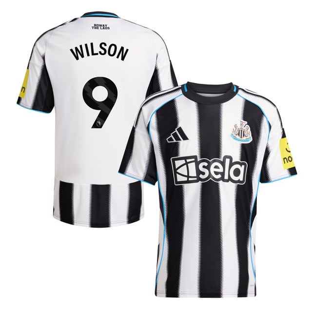 Callum Wilson #9 Newcastle United 2025-26 Home Match Jersey – White Black