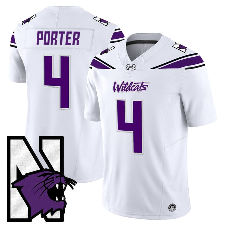 Cam Porter Jersey #4 Northwestern Wildcats Honoring 95 Vapor Limited Stitched