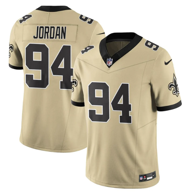 Cameron Jordan Jersey #94 Alternate Vapor Limited Football All Stitched Gold
