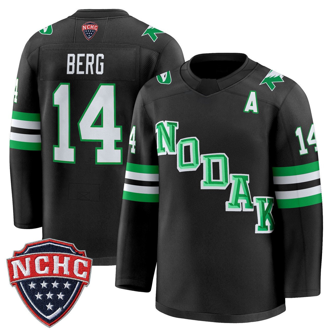 Cameron Berg Jersey #14 North Dakota Fighting Hawks 2025-26 Stitched