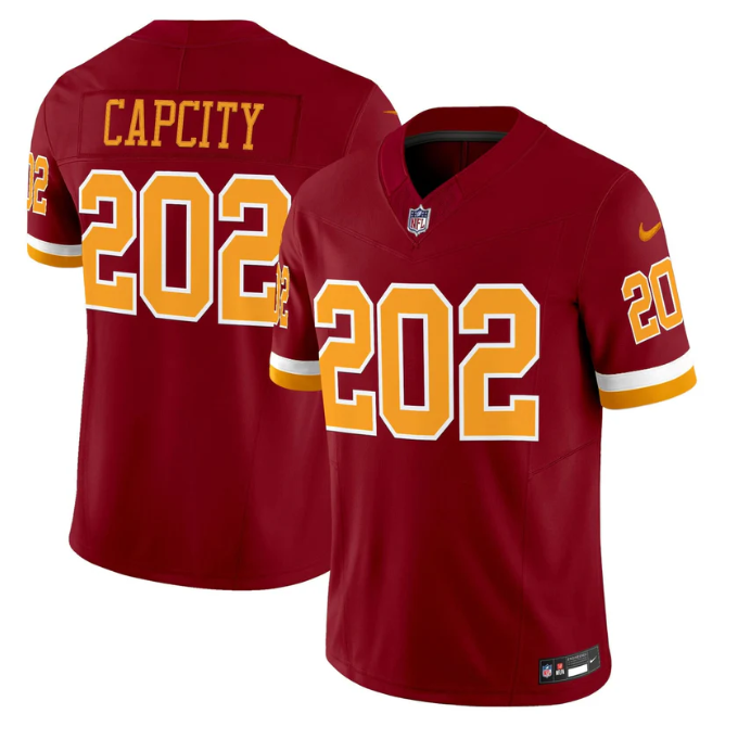 CapCity Jersey #202 Throwback Vapor Limited All Stitched Burgundy