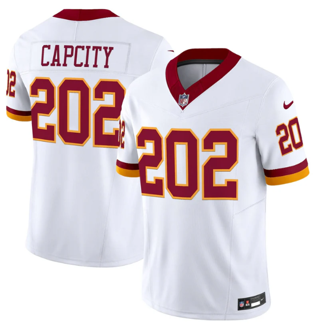 CapCity Jersey #202 Throwback Vapor Limited All Stitched White