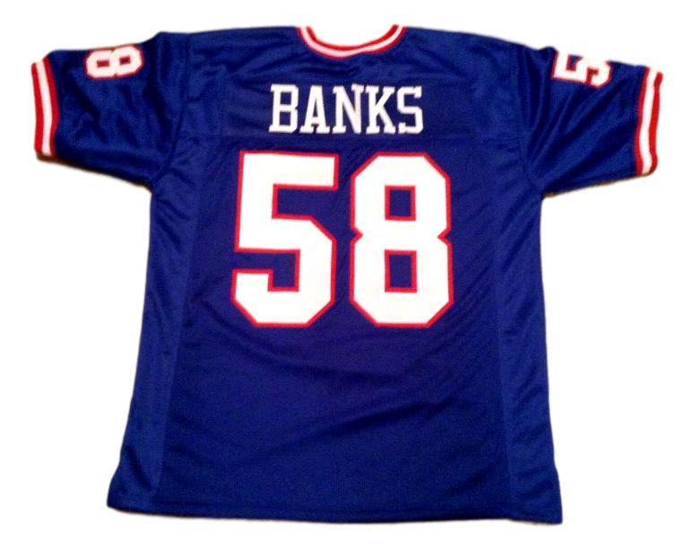 Carl Banks Jersey #58 Custom Unsigned Football Jerseys Stitched Blue