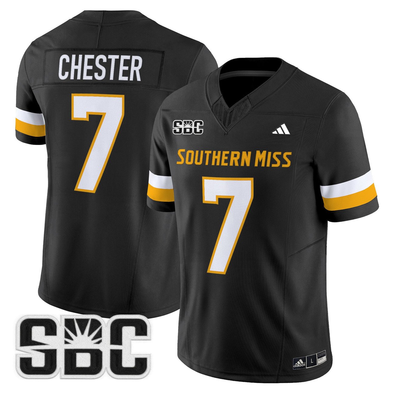 Carl Chester Jersey #7 Southern Miss Golden Eagles 2025 Vapor Limited Stitched
