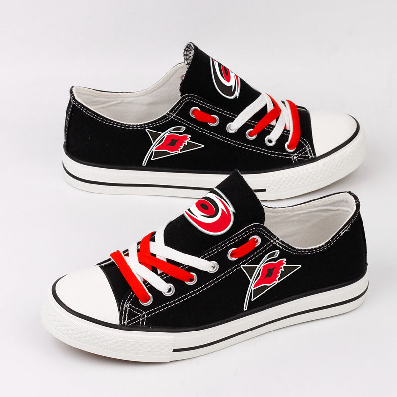 Carolina Hurricanes Low Top Canvas Sport Sneakers Shoes For Men Women Fans