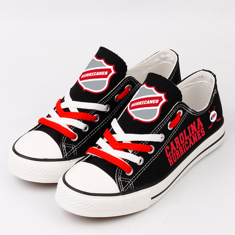 Carolina Hurricanes Low Top Canvas Sport Sneakers Shoes For Men Women Fans