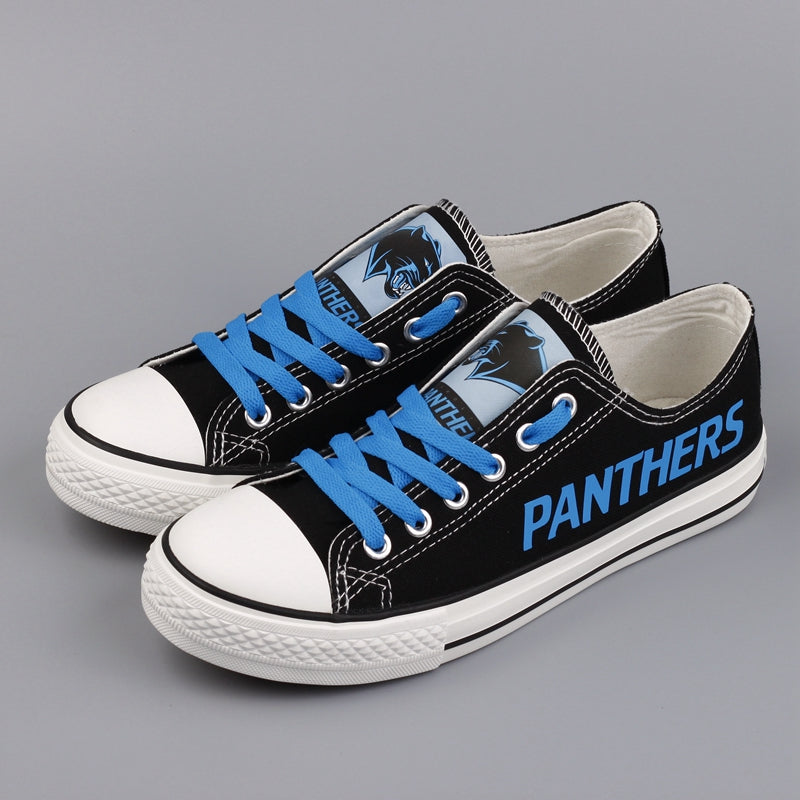 Carolina Panthers Low Top Canvas Sport Sneakers Shoes For Men Women Fans