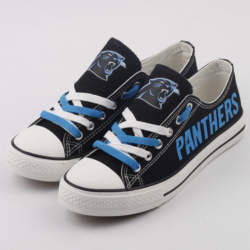 Carolina Panthers Low Top Canvas Sport Sneakers Shoes For Men Women Fans