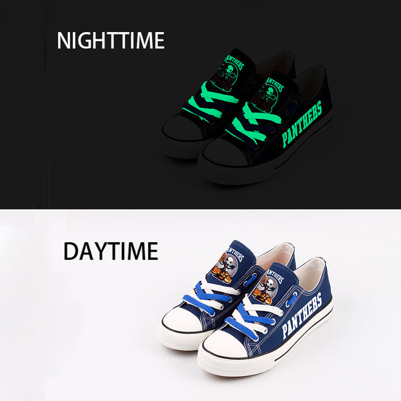 Carolina Panthers Low Top Canvas Sport Sneakers Shoes For Men Women Fans