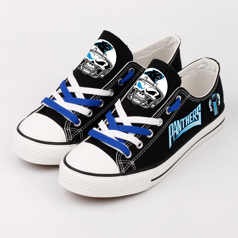 Carolina Panthers Low Top Canvas Sport Sneakers Shoes For Men Women Fans