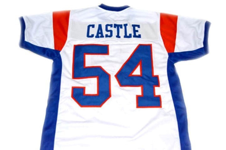 Kevin Castle #54 Blue Mountain State Movie Football Jersey White (Copy)