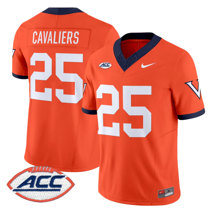 Cavaliers Jersey #25 Virginia Cavaliers 1995 Throwbacks Stitched