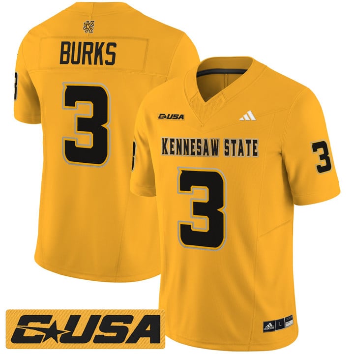 Chandler Burks Jersey #3 Kennesaw State Owls 2025 Vapor Stitched
