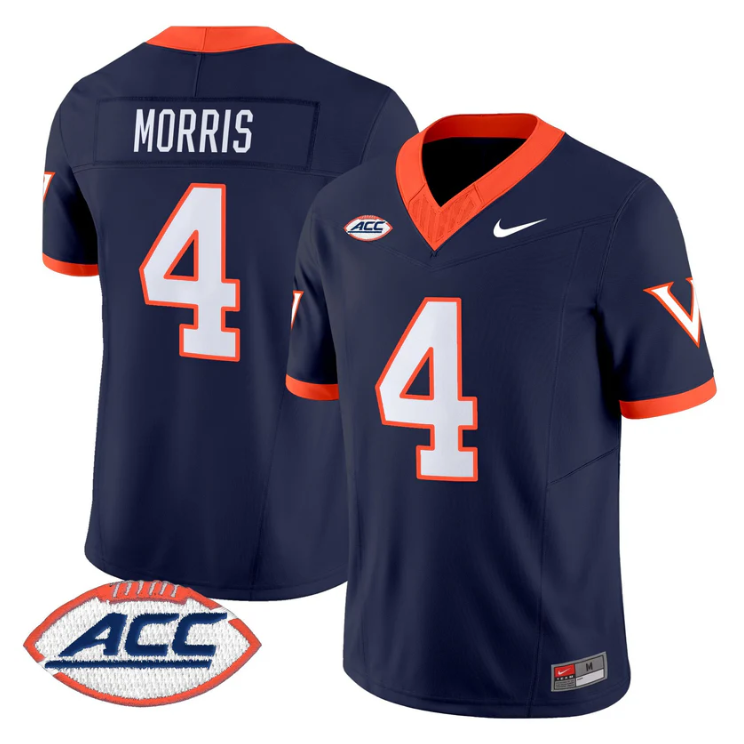 Chandler Morris Jersey #4 Virginia Cavaliers 1995 Throwbacks Stitched