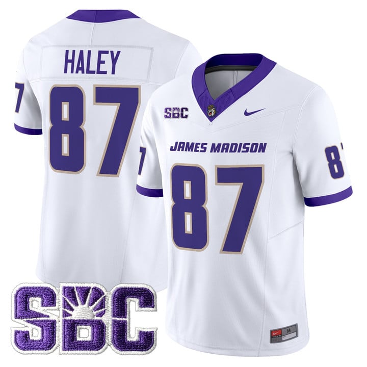 Charles Haley Jersey #87 James Madison Dukes 2025 Vapor Limited Stitched