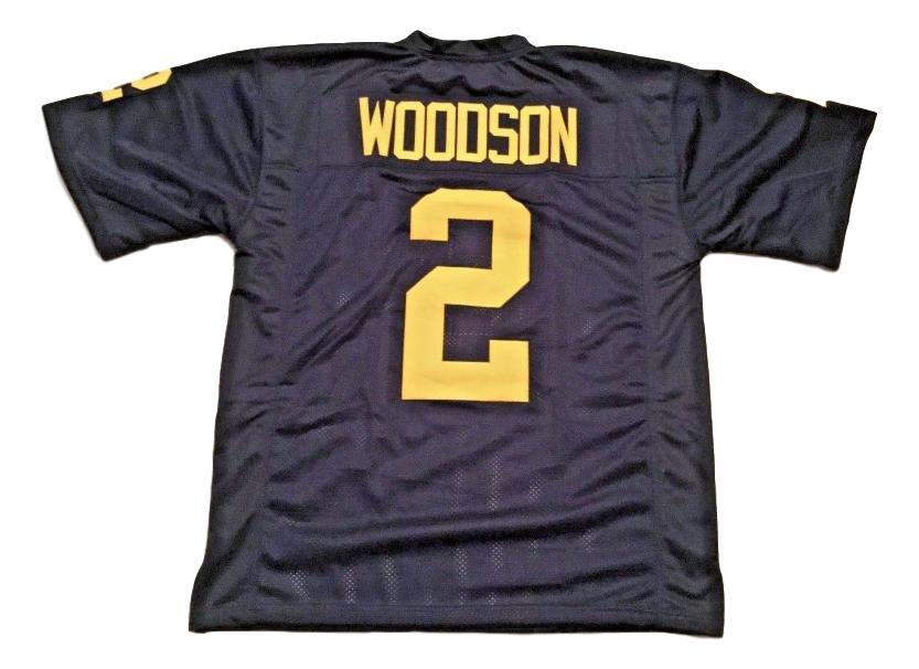 Charles Woodson Jersey #2 Custom Unsigned Football Jerseys Stitched Blue