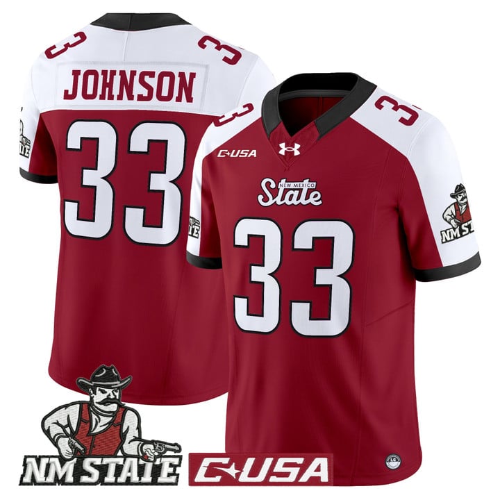 Charley Johnson Jersey #33 New Mexico State Aggies 2025 Vapor Stitched