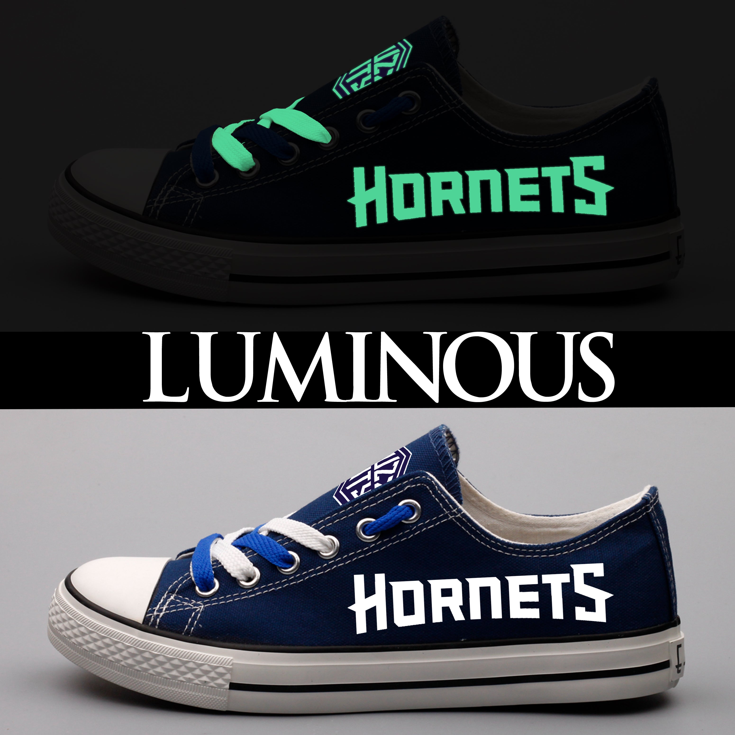 Charlotte Hornets Atlanta Hawks Sport Sneakers Shoes For Men Women Fans