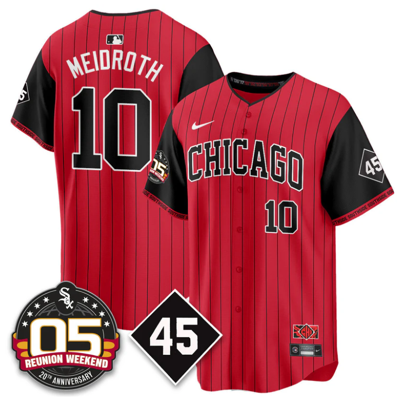 Chase Meidroth Jersey #10 Chicago White Sox 2025 Reunion Weekend City Connect