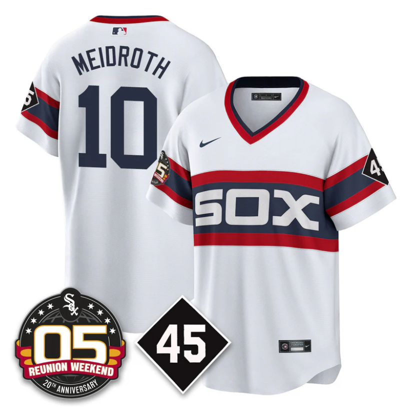 Chase Meidroth Jersey #10 Chicago White Sox 2025 Reunion Weekend Cooperstown