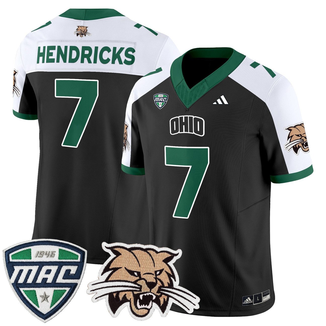 Chase Hendricks Jersey #7 Ohio Bobcats 2025 Vapor Limited Stitched