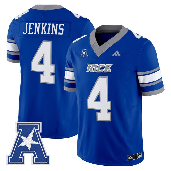 Chase Jenkins Jersey #4 Rice Owls 2025 Vapor Limited Stitched