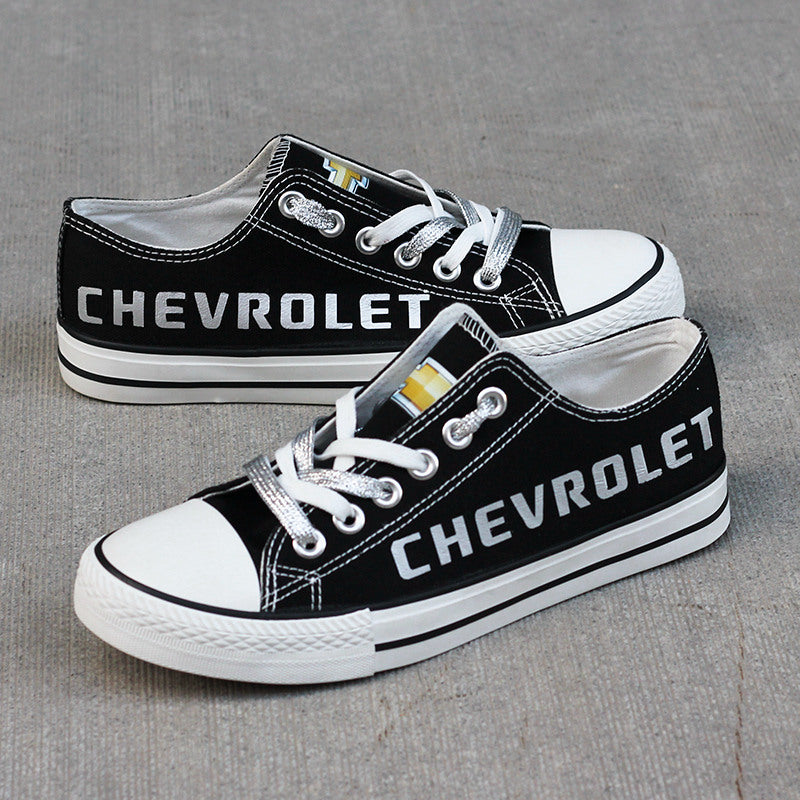 Chevrolet Canvas Sneakers Shoes For Men Women Fans