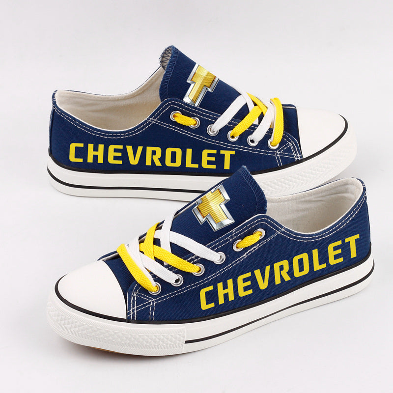 Chevrolet Canvas Sneakers Shoes For Men Women Fans