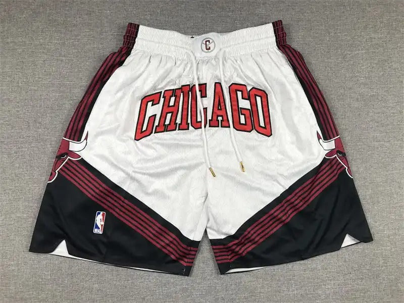 Chicago Bulls 2022-23 City Edition White Shorts - Basketball Shorts Store