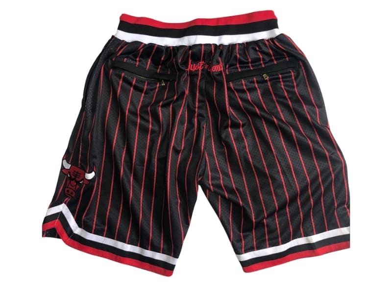 Chicago Bulls Black Stripe “BULL” Shorts