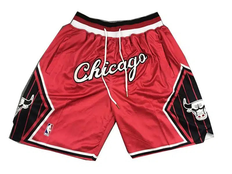 Chicago Bulls _CHICAGO_ Red Basketball Edition Shorts - Basketball Shorts Store