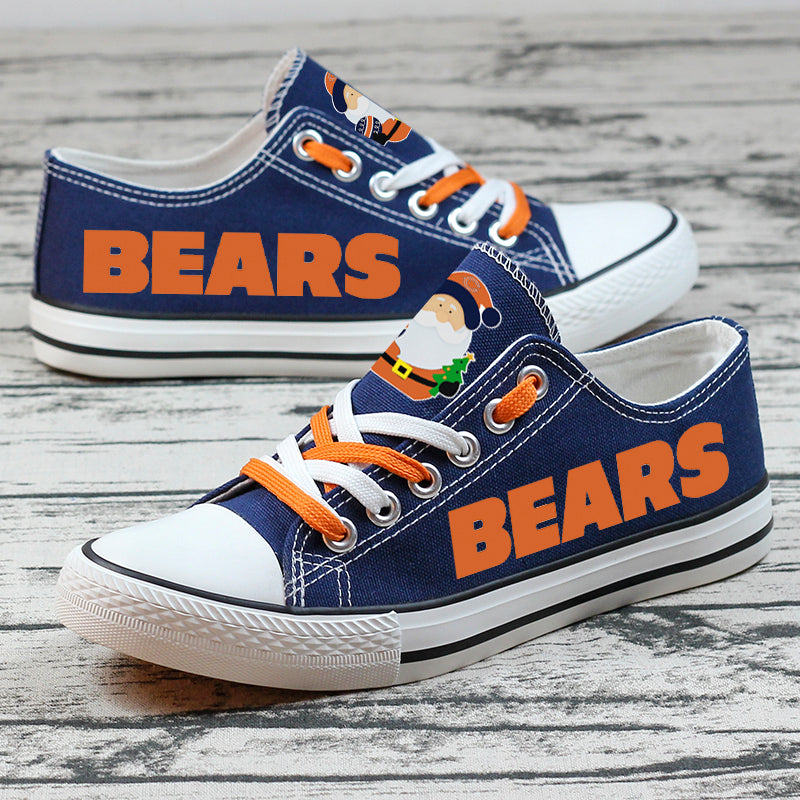 Chicago Bears  Low Top Canvas Sport Sneakers Shoes For Men Women Fans