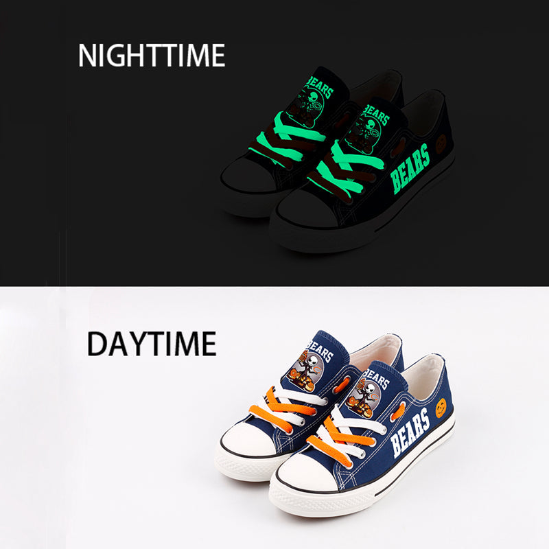 Chicago Bears Low Top Canvas Sport Sneakers Shoes For Men Women Fans