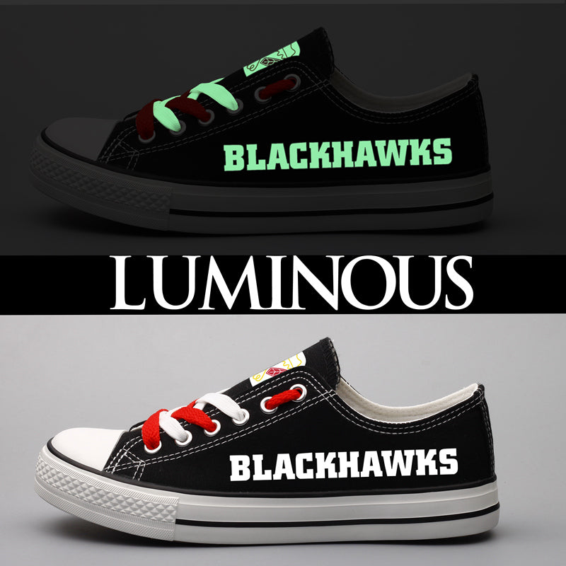 Chicago BlackhawksLow Top Canvas Sport Sneakers Shoes For Men Women Fans