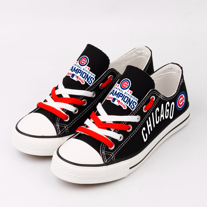 Chicago Cubs Limited Print Low Top Canvas Shoes Sport Sneakers For Men Women Fans