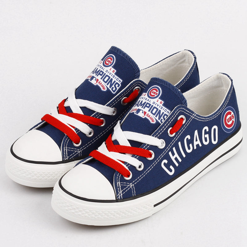 Chicago Cubs Limited Print Low Top Canvas Shoes Sport Sneakers For Men Women Fans