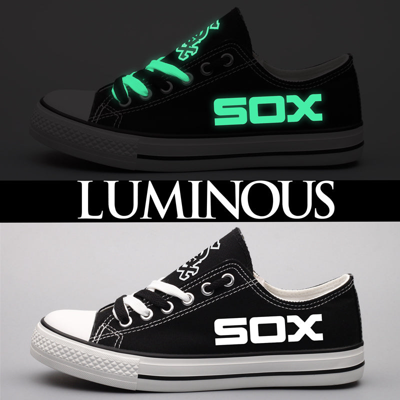 Chicago White Sox Limited Print Low Top Canvas Shoes Sport Sneakers For Men Women Fans