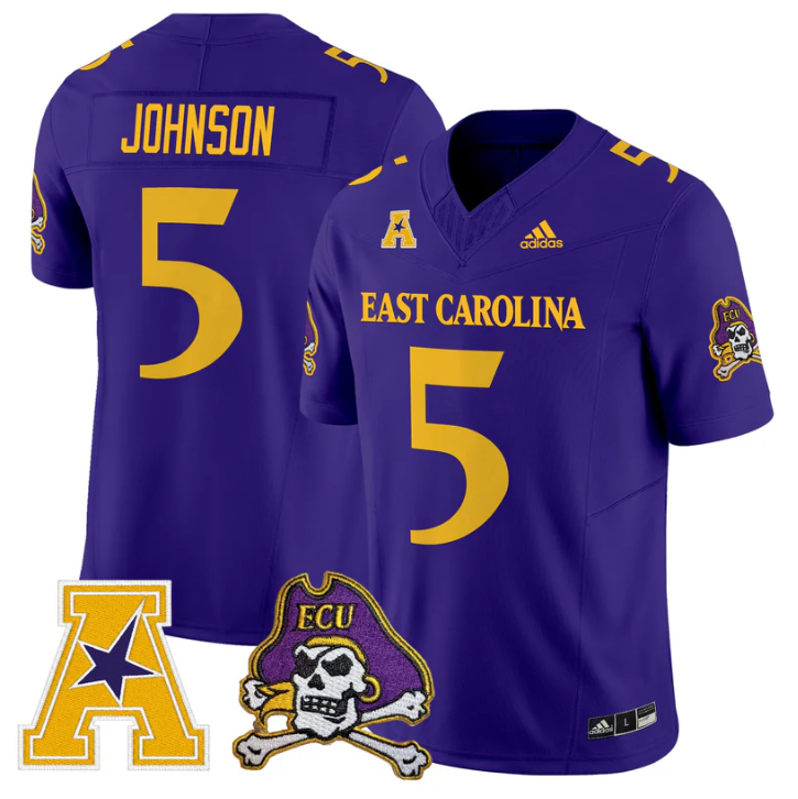 Chris Johnson Jersey #5 East Carolina Pirates 2025 Limited Stitched