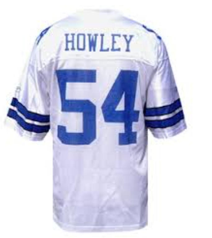 Chuck Howley Jersey Dallas Cowboys Custom Throwback Football